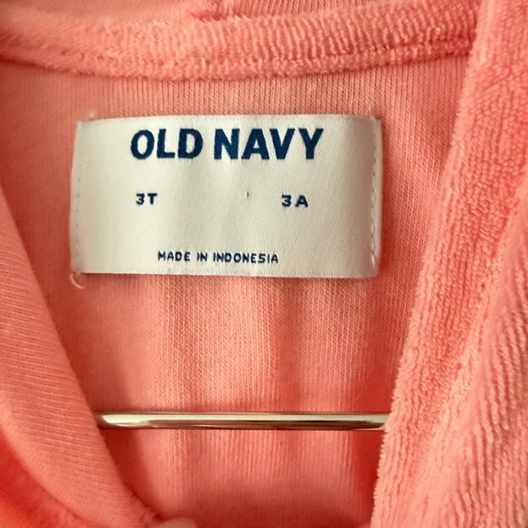 Old Navy Coral Pink Hooded Terry Cover-Up - Picture 5 of 5